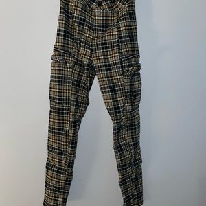 Plaid Cargo Pants, Great Condition
